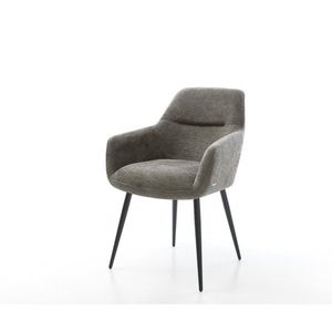 Jedálenská stolička Pejo-Flex bouclé mäkký tmavobéžová 4-nohá zúžená vyobraziť