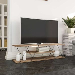 TV stolík Canaz v2 - Black, Walnut vyobraziť