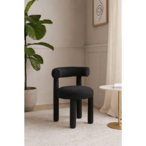 Leith LET77BLK Tapetovaná stolička vyobraziť