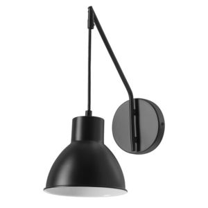 INEZZ 1x60W E27 čierna nástenná lampa, moderná nástenná lampa do obývačky, spálne alebo chodby, elegantný industriálny dizajn vyobraziť