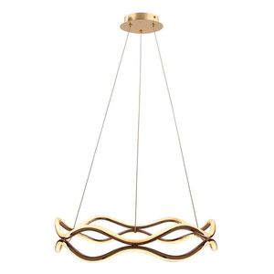 Závesná lampa VAVE patinovaná 28W LED 3000K biely kryt PRIEMER 50CM vyobraziť