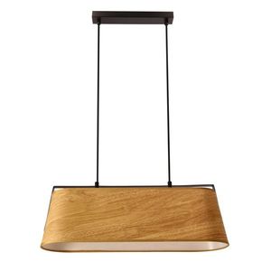 Stropná lampa Milbury čierna 2x40W E27 žlté tienidlo vyobraziť