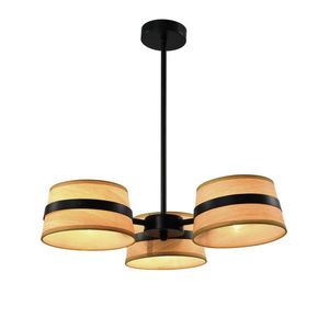 Stropná lampa Demy čierna 3x40W E14 žlté tienidlo vyobraziť