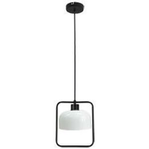 Závesná lampa Zodiac čierna 1x40W E27 biele tienidlo vyobraziť