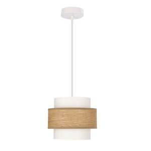 Závesná lampa NUGET biela 1x60W E27 krémové tienidlo vyobraziť