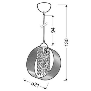 ANDARO OVERHANG 21 1X40W E27 KÁV vyobraziť