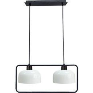 Závesná lampa Zodiac čierna 2x40W E27 biele tienidlo vyobraziť