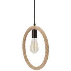 Závesná lampa Kolo čierna+béžová 1x40W E27 vyobraziť