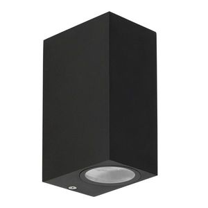 Záhradná lampa Nerium, fasádna kocka, dlhá 92x15, 2cm, čierna, 2x35W GU10 IP44 vyobraziť