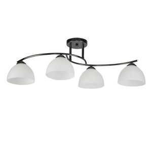 Stropná lampa Gracja Čierna perla 4X40 E27 Biele tienidlo vyobraziť