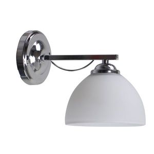 Nástenná lampa Filona Lamp Chróm 1X40 E27 Biele tienidlo vyobraziť