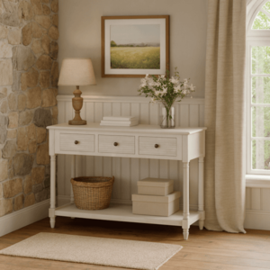 Konzolový Stolík Biely vyobraziť