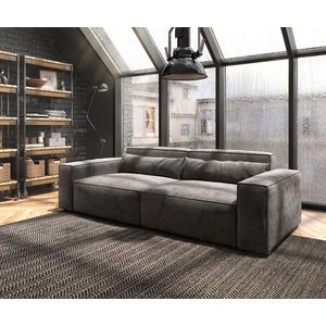 Veľká pohovka Sirpio L 250x105 cm z mikrovlákna khaki-hnedá vyobraziť