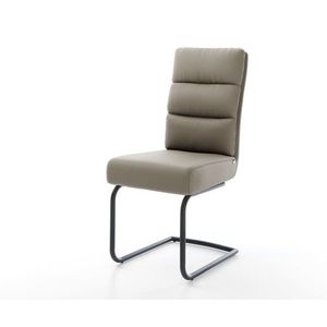 Jedálenská stolička Pela-Flex pravá koža tmavobéžová jedálenská vyobraziť