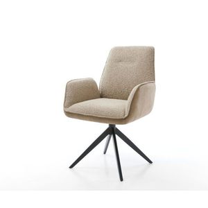 Otočná jedálenská stolička Zoa-Flex zmiešané materiály tmavobéžová vyobraziť