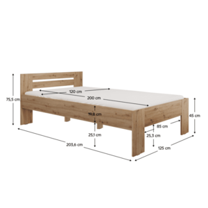 Posteľ BASIS Tempo Kondela vyobraziť