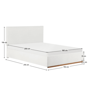 Posteľ s úložným priestorom NUVOLA Tempo Kondela vyobraziť