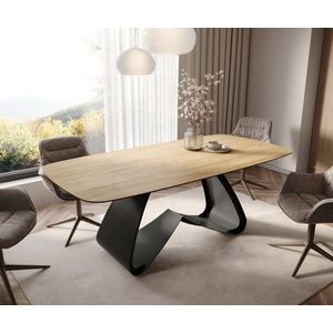 Jedálenský stôl Edge Boot 200x100 keramický Laminam® Sabbia dub vyobraziť