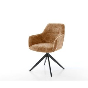 Jedálenská stolička Pejo-Flex šenilová hrdzavá krížová podnož široká vyobraziť