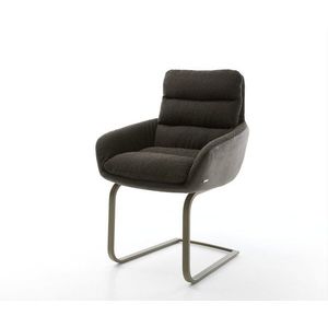 Abelia-Flex jedálenská stolička s podrúčkami mix materiálov čierna vyobraziť