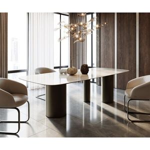 Jedálenský stôl Edge Boot 270x120 keramický Iris FMG Onice Grigio Troa vyobraziť