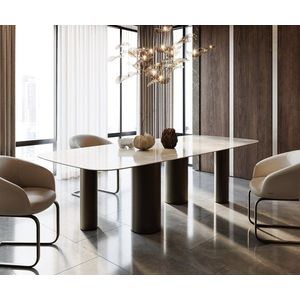 Jedálenský stôl Edge Boot 270x120 keramický Iris FMG Onice Grigio vyobraziť