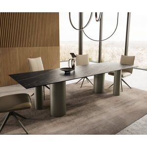 Jedálenský stôl Edge 300x100 Keramický stôl Laminam®Noir Desir Brown vyobraziť