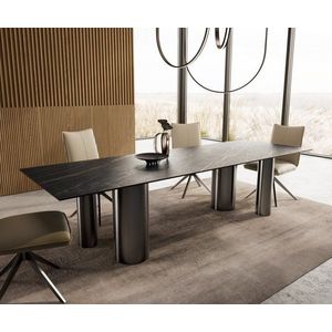 Hrana jedálenského stola 300x100 Keramický Laminam®Noir Desir Hnedý vyobraziť