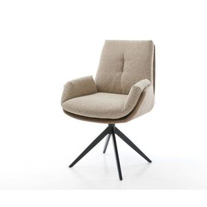 Otočná stolička Clea-Flex zmes materiálov blatový krížový rám široký vyobraziť