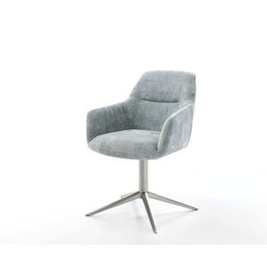 Otočná stolička Pejo-Flex šenilová pastelová modrá Podstavec vyobraziť