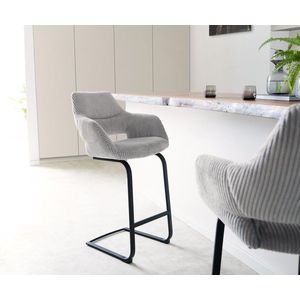 Barová stolička Yago-Flex konzolová základňa plochá kovová čierna vyobraziť