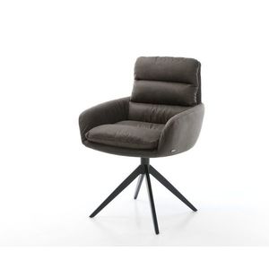 Abelia-Flex jedálenská stolička s podrúčkami antracitová vintage vyobraziť