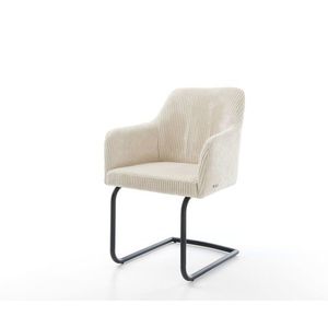 Jedálenská stolička Greg-Flex manšestrová béžová konzolová podnož vyobraziť