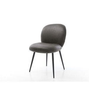 Jedálenská stolička Nube-Flex antracitová vintage podnož zúžené čierne vyobraziť