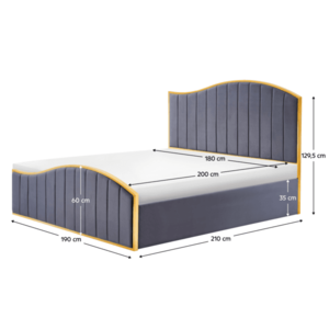 Manželská posteľ GEORGIA Tempo Kondela vyobraziť