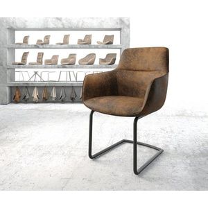 Jídelní židle Pejo-Flex Hnědá Vintage Cantilever Round Černá vyobraziť