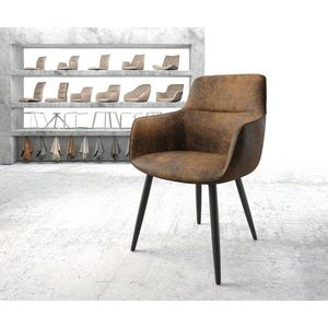 Jídelní židle Pejo-Flex Hnědá Vintage 4-nohá kónická Černá vyobraziť