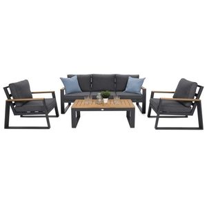 Záhradná sedacia súprava 4 ks hliník vyobraziť