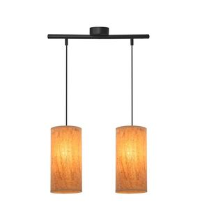 Závesná lampa Aragona 2x60 e27 korkové tienidlo vyobraziť