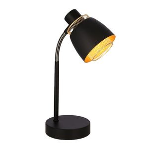 Stolová lampa Aleksandria, tienidlo e14, čierne+zlaté vyobraziť