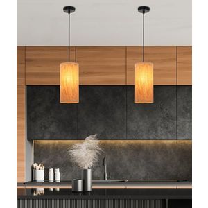 Závesná lampa Aragona 1x60 e27 korkové tienidlo vyobraziť