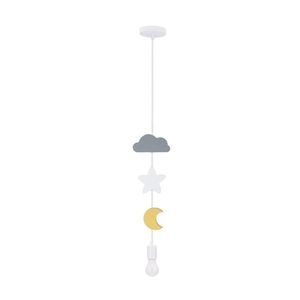Závesná lampa Moon SC 1x20W E27 iq pre deti, mix farieb vyobraziť