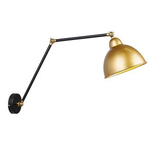 Nástenná lampa na nákladné auto čierno-zlatá 1X40W E27 zlatá vyobraziť