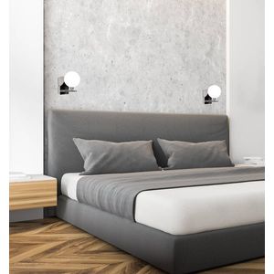 Stropná lampa s bielym guľovým tienidlom RAISA vyobraziť