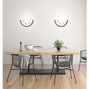 Nástenná lampa Rustica z dubového dreva do polostropa vyobraziť