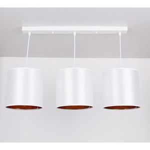 Závesná lampa biely pásik 3xE27 Atlanta vyobraziť