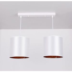 Závesná lampa biely pásik 2xE27 Atlanta vyobraziť