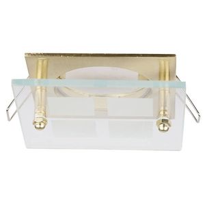 Stropné svietidlo zo zlatého štvorcového skla SZ-03 vyobraziť