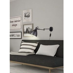 Nástenná lampa čierna nastaviteľná 1xE27 Espera vyobraziť