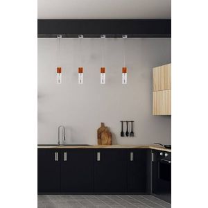 Závesná lampa chróm krištáľová štvorcová Lara vyobraziť